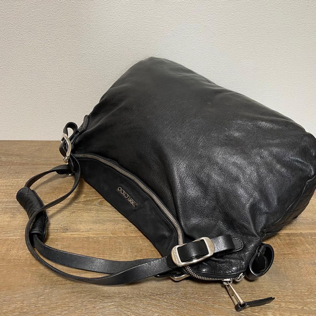 ■JIMMY CHOO(ジミーチュウ) 良品/ショルダーバッグ / ブラック 黒