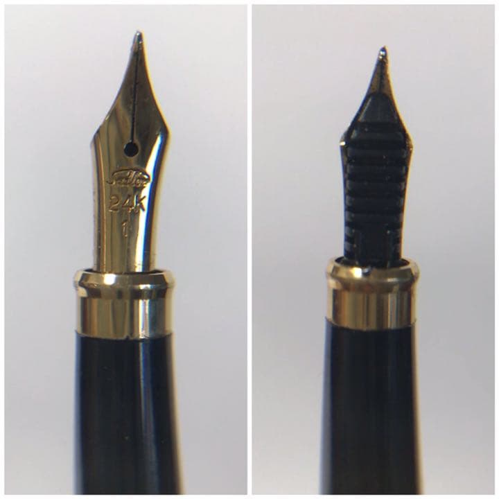 希少 セーラー万年筆 SAILOR 純金 24金 24k ゴールド 細身 日本製