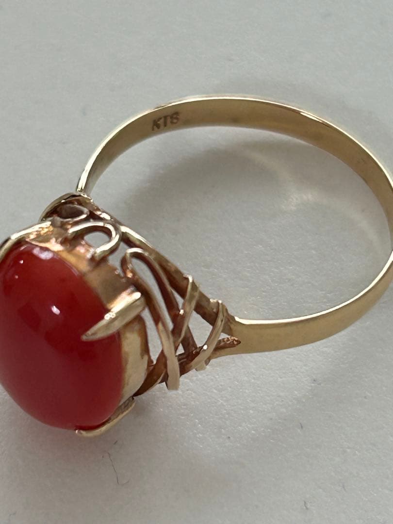 天然 珊瑚 リング 指輪 k18 高知サンゴ工房 楽天市場】日本 高知産血赤
