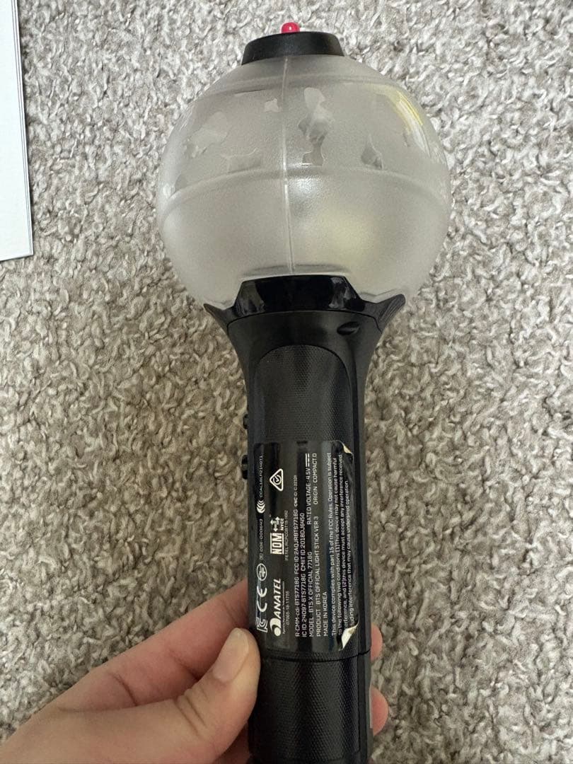 BTS ペンライト ver.3 ver.4 公式 ケース アミボム - メルカリ