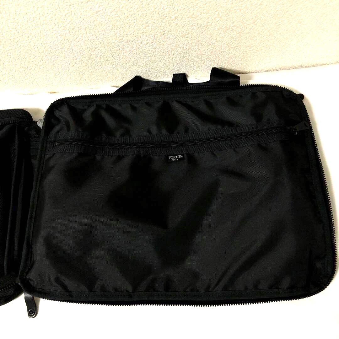 未使用級✨ポーターヒート ビジネスバッグ 3way 2層 A4可 マグライト 黒