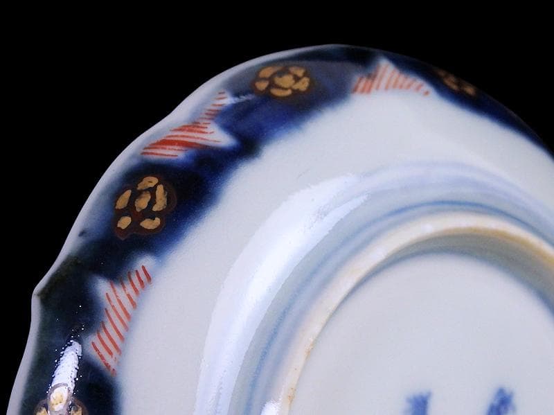 古伊万里 金襴手 橘に花鳥紋の図 豆皿 手塩皿 F222AS-fbtd - メルカリ