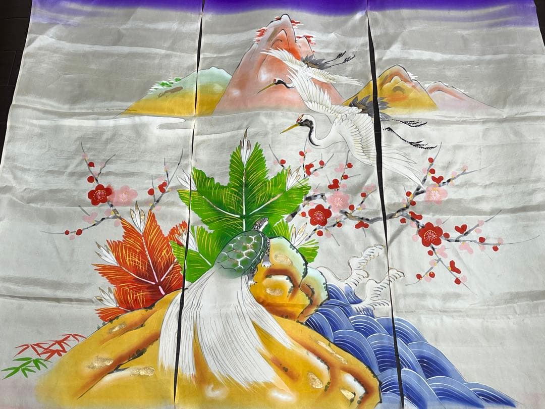 加賀のれん 花嫁のれん 郷土 亀と鶴 5