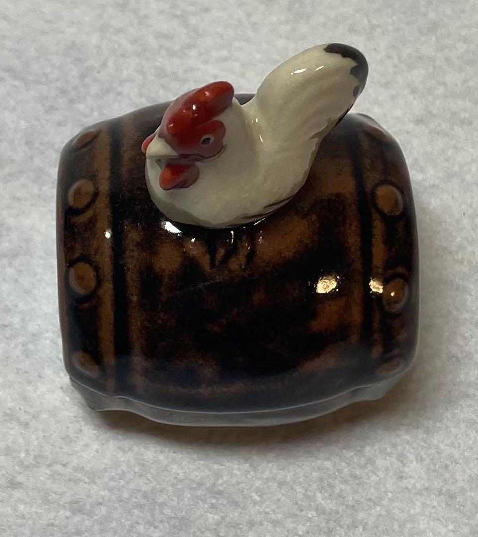 B296h 「辛酉 香合」紀州焼　葵窯　共布共箱　寒川栖豊　南枝庵　茶道具