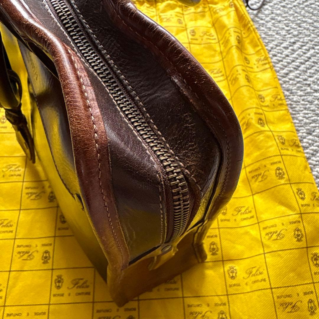 フェリージ　8637/3 ネイビー　オールレザー