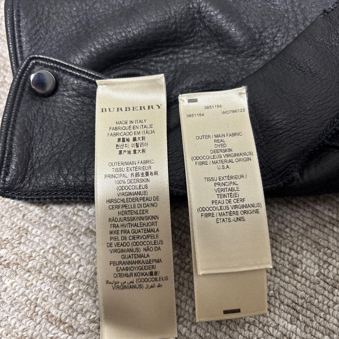 ☆バーバリー ロンドン☆メンズ☆シャドーバーバリーチェック黒レザー