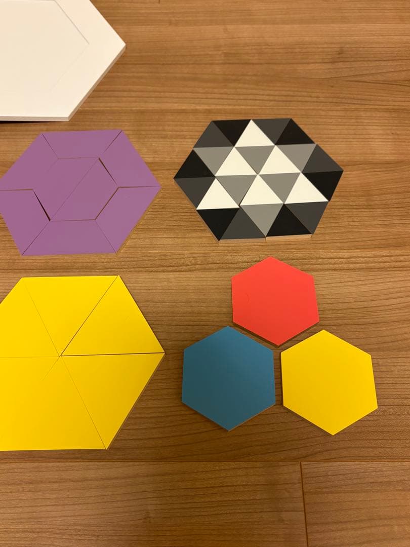 童具館　ケルンモザイク45 六角セット　パターンボード45六角