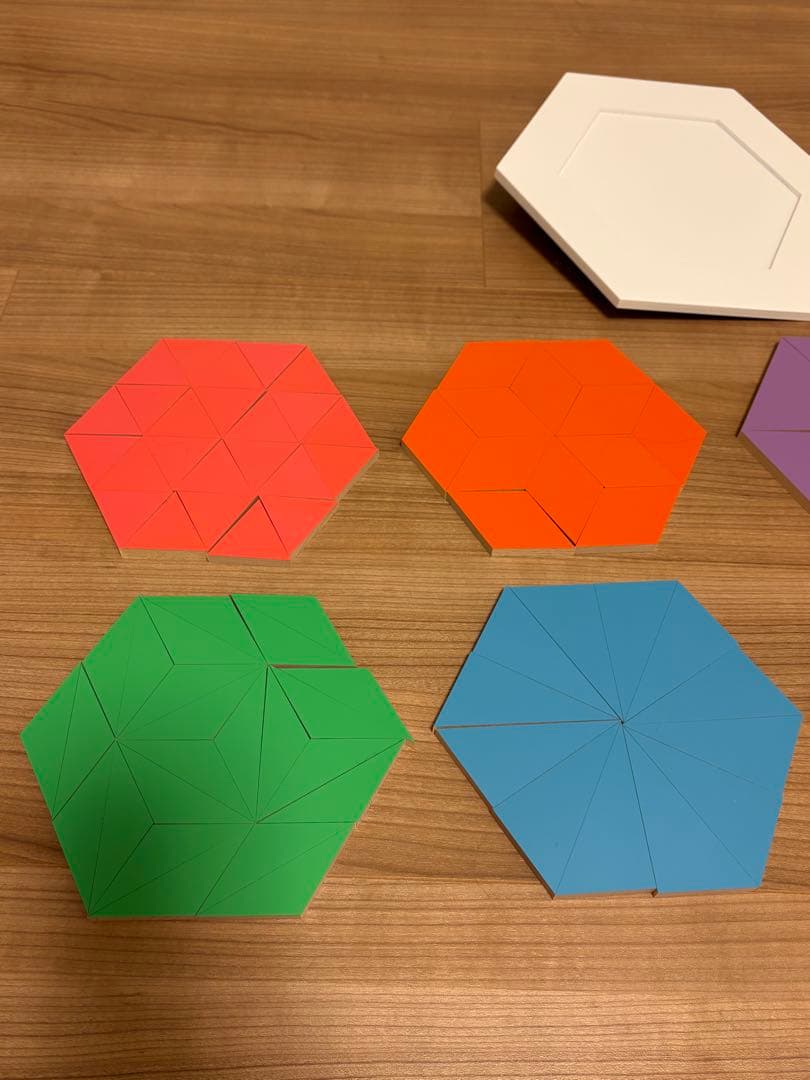 童具館　ケルンモザイク45 六角セット　パターンボード45六角