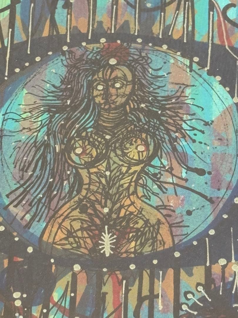 額装 版画「LE MERCENAIRE（戦士）」サイン有 No.50/175