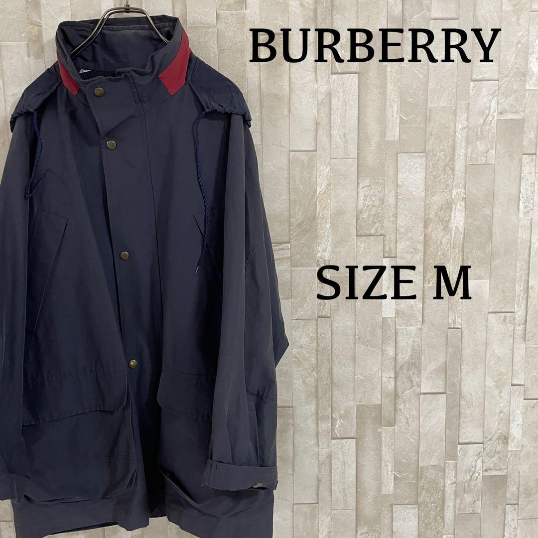 90s BURBERRYS ナイロンジャケット サイズM ネイビー - メルカリ