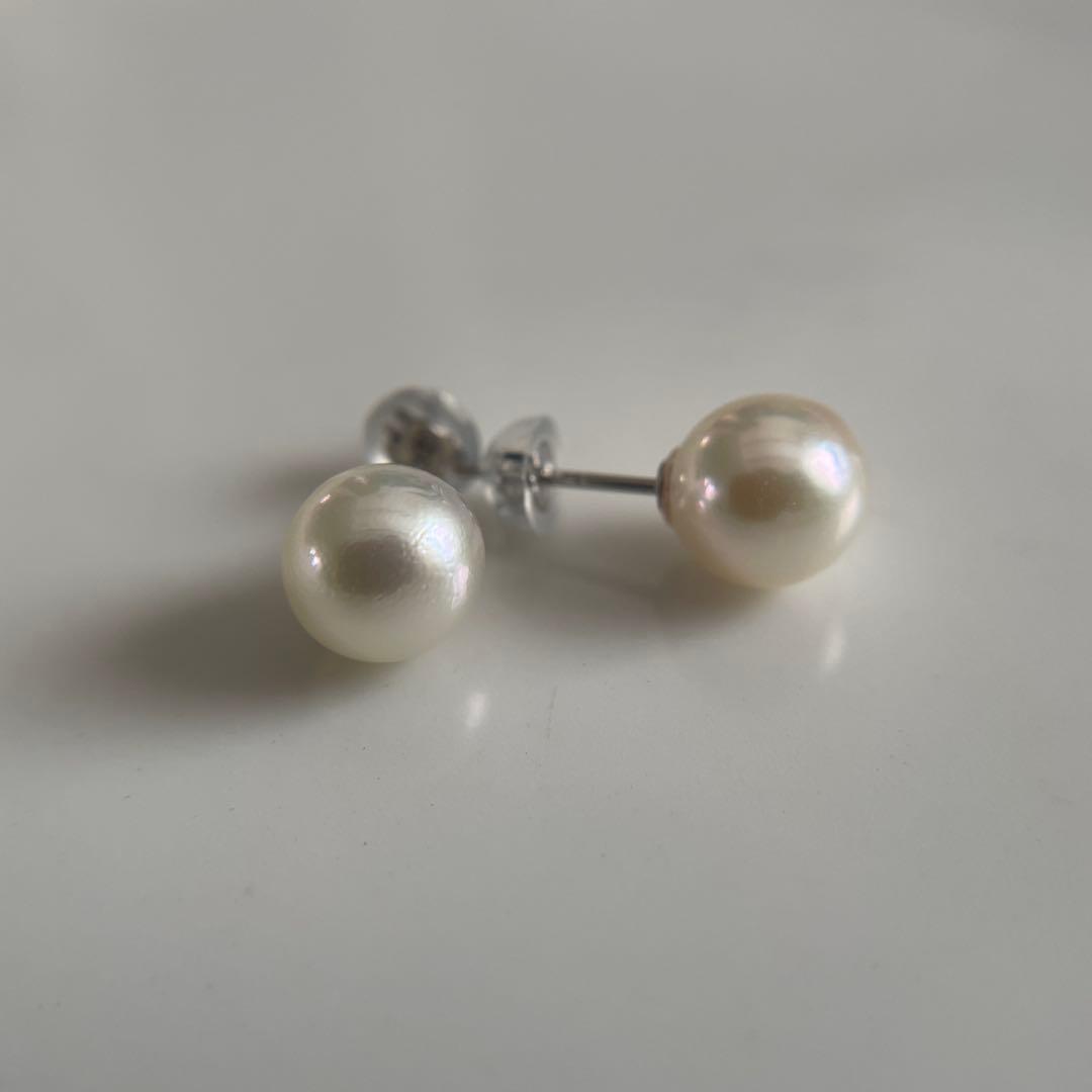 宇和島産 あこや本真珠 パール ピアス プラチナ製（真珠 ピアス）pt900