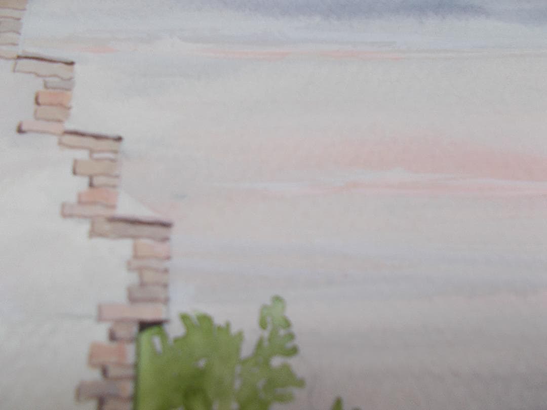 絵　手描き　オーバーハング　オリジナル