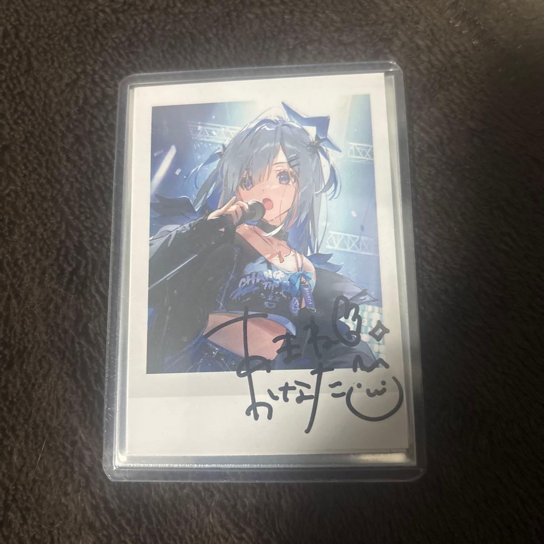 天音かなた 誕生日記念2023 特典 直筆サイン入り チェキ風ブロマイド