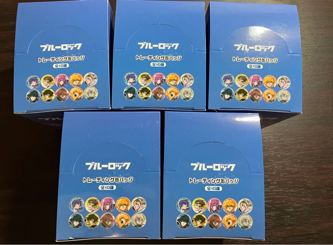 ブルーロック　トレーディング缶バッジ　原作缶バッジ　BOX 5箱　未開封