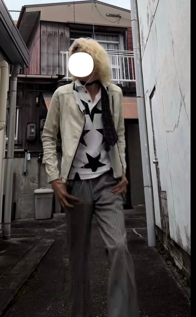 00s archive ライダースジャケット ホワイト モード系 変形 ギミック