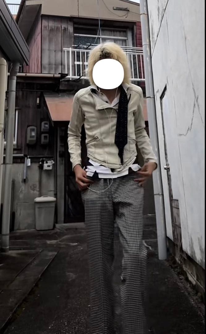 00s archive ライダースジャケット ホワイト モード系 変形 ギミック