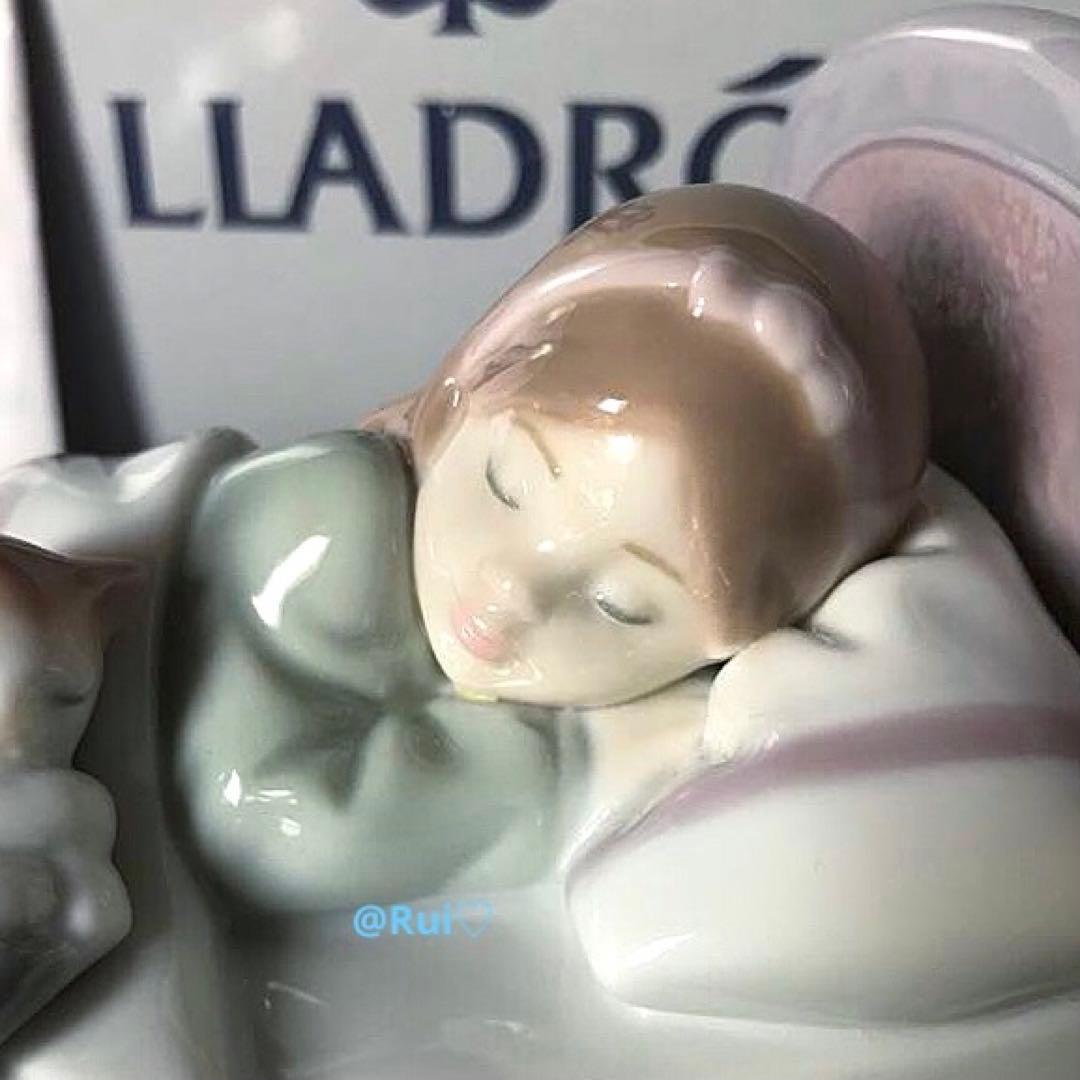 希少 絶版 美品 LLADRO リヤドロ 一緒におねんね フィギュリン