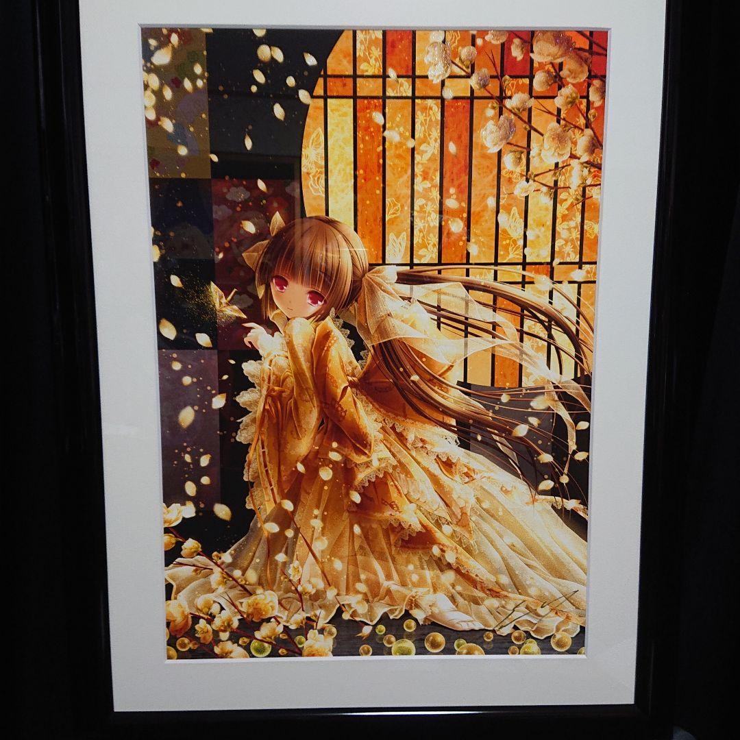 版画】てぃんくる 梔子色の希 てぃんくる版画 『梔子色の希』 値下げ交渉