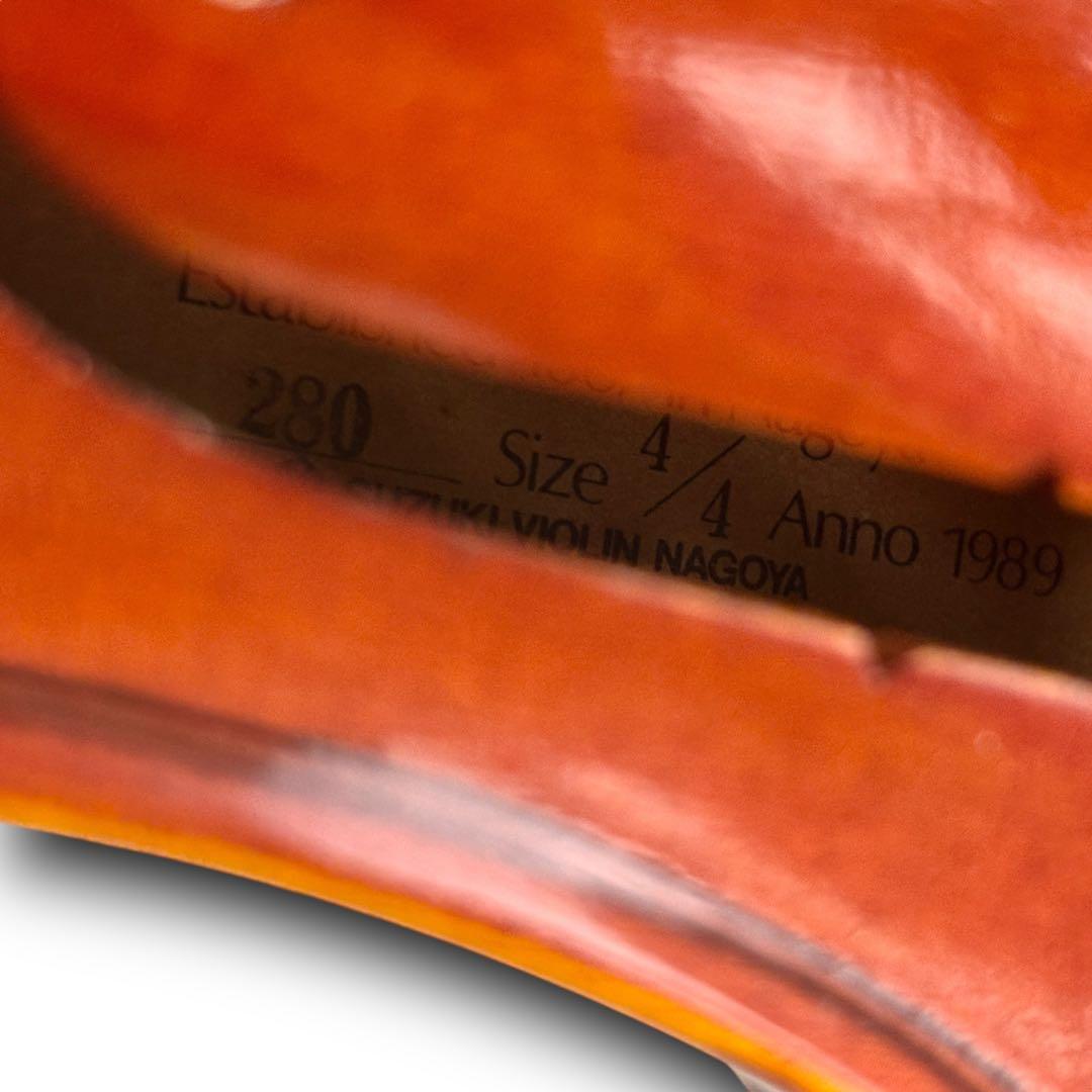 スズキ バイオリン No.280 Size4/4 Anno 1989 4弦