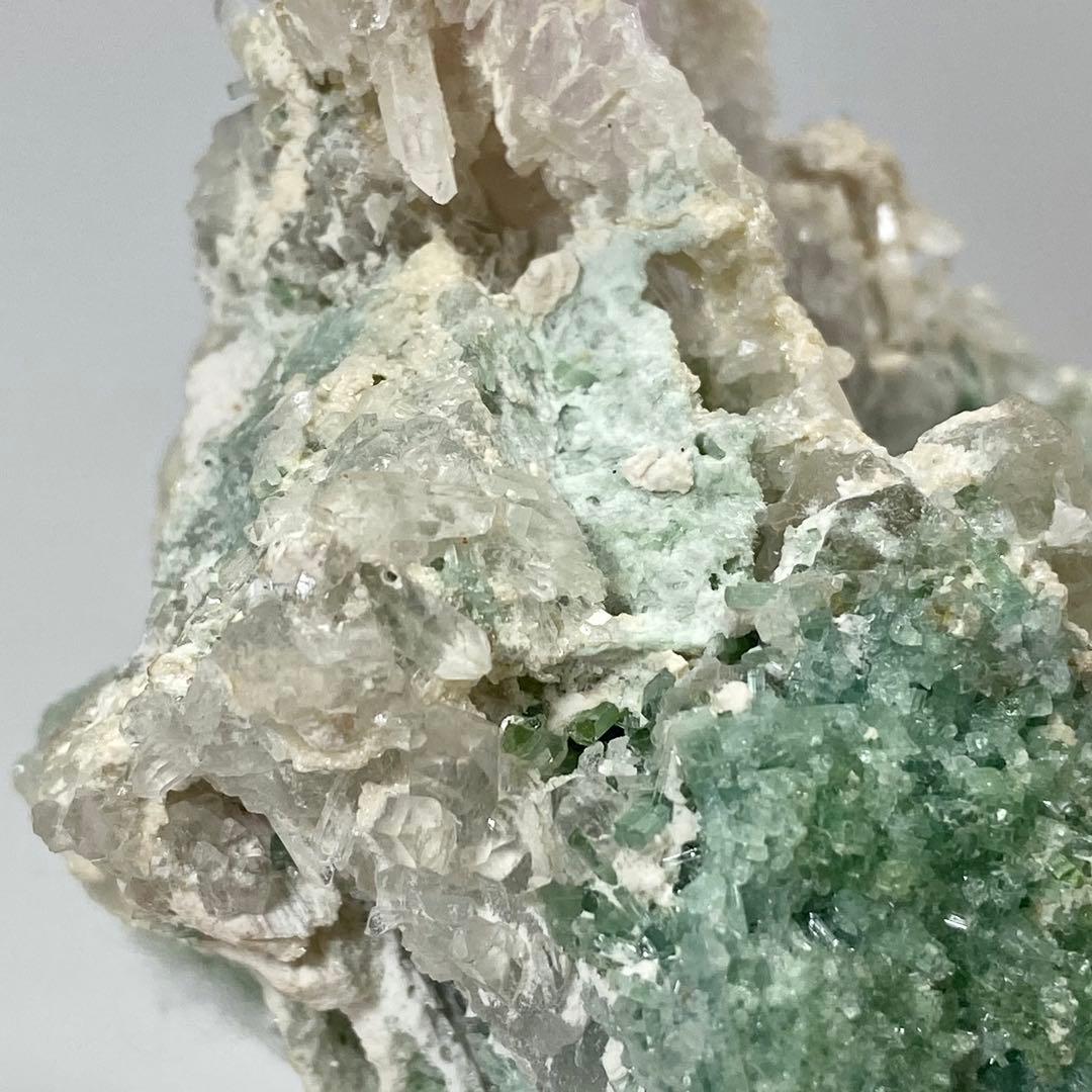 クンツァイト クォーツ ブルーアラゴナイト 鉱物標本 原石 天然石 ストーン