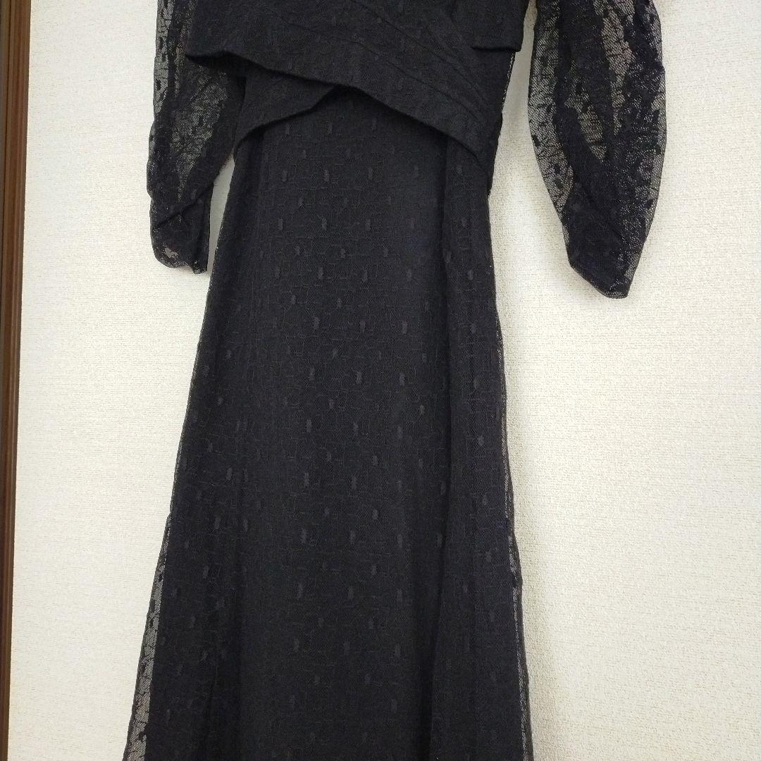 【希少】エトル カシュクールデザインフレアドレス ワンピース