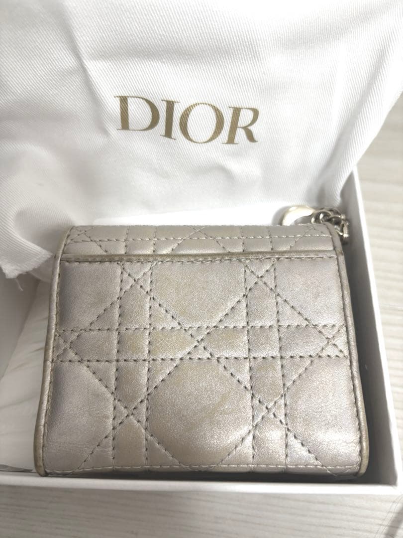 正規品　Dior ゴールド 二つ折り財布