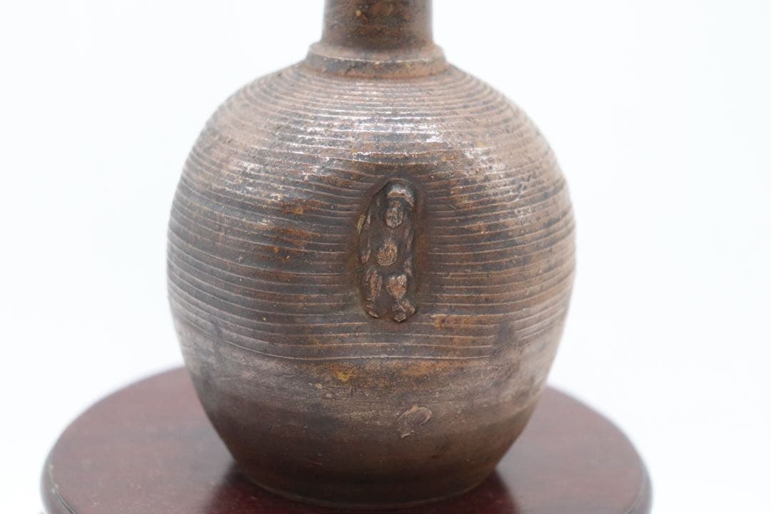 古備前　芋徳利　大黒天　花入　送料込み251020