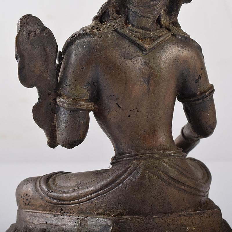 仏教美術　古銅　チベット仏　仏像　置物　M　R8376