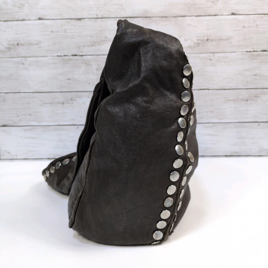 MARNI studs leather bag brown ショルダー スタッズ