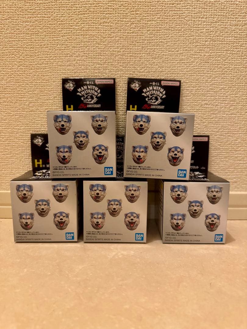 マンウィズ　一番くじ　フェイスマグネット　コンプセット MAN WITH A MISSION - 一番くじ MAN WITH A MISSION マンウィズ