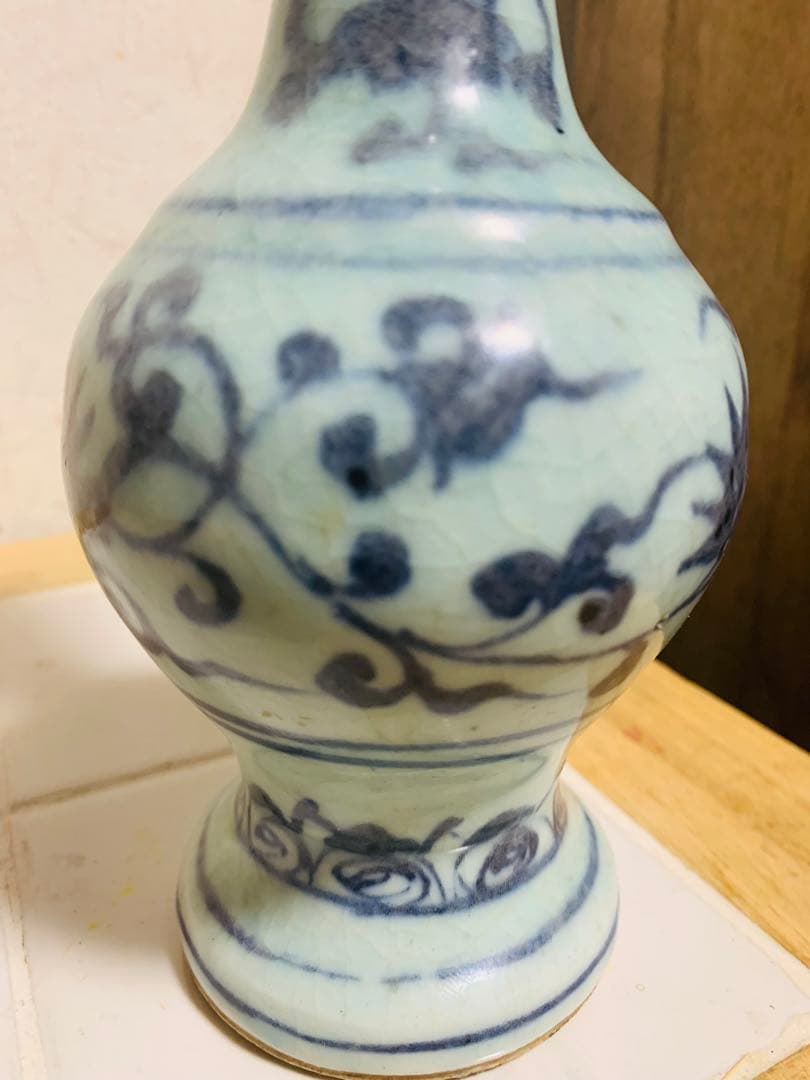 中国明時代染付(青花)花瓶の通販はau PAY マーケット - 輸入雑貨の