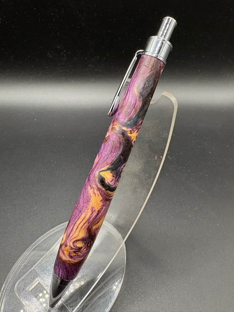 559スタビライズドウッドバーチバール　木軸シャーペン　ボールペン