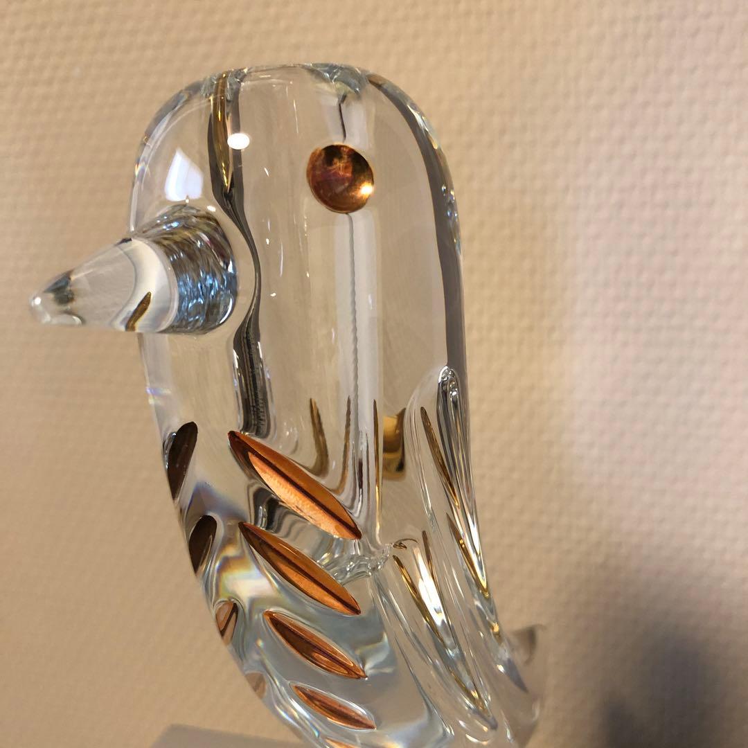 damk様専用 新品 バカラクリスタルガラス製の鳥の花瓶