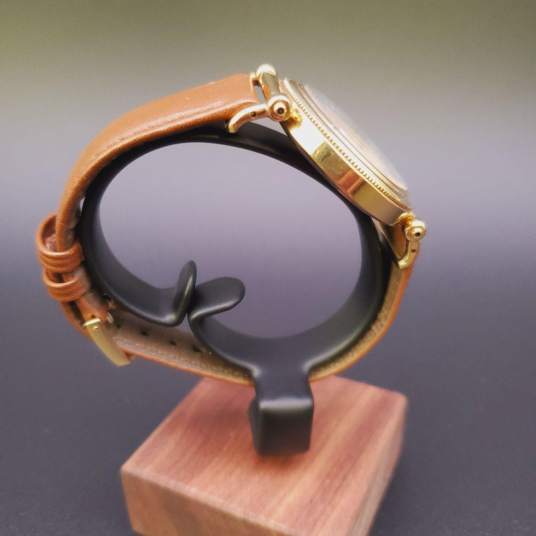 美品 希少 新品電池 稼働品 セイコー ヴィンテージ ゴールド スモセコ 曜日