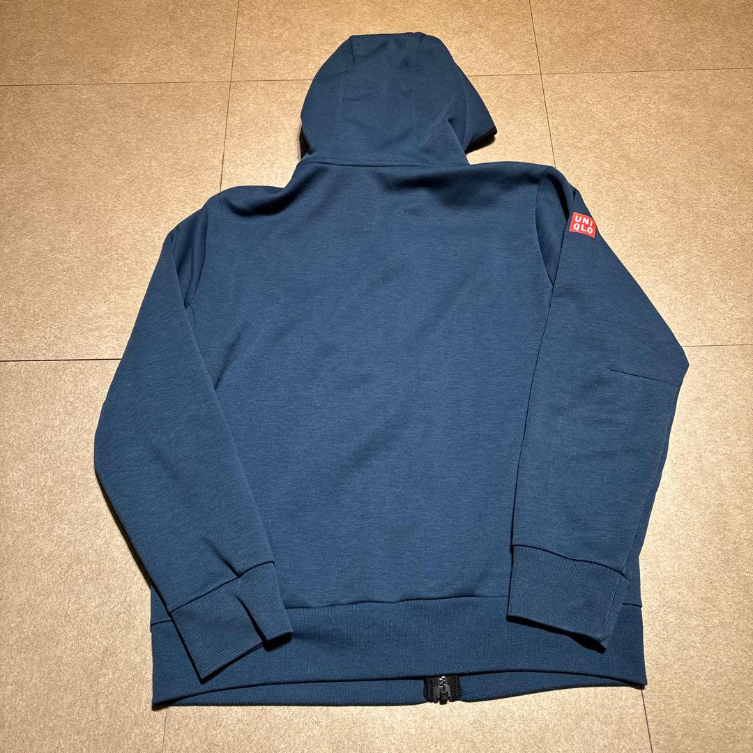 Uniqlo パーカー　ジップアップ　錦織圭モデル　紺　ネイビー　テニス　L