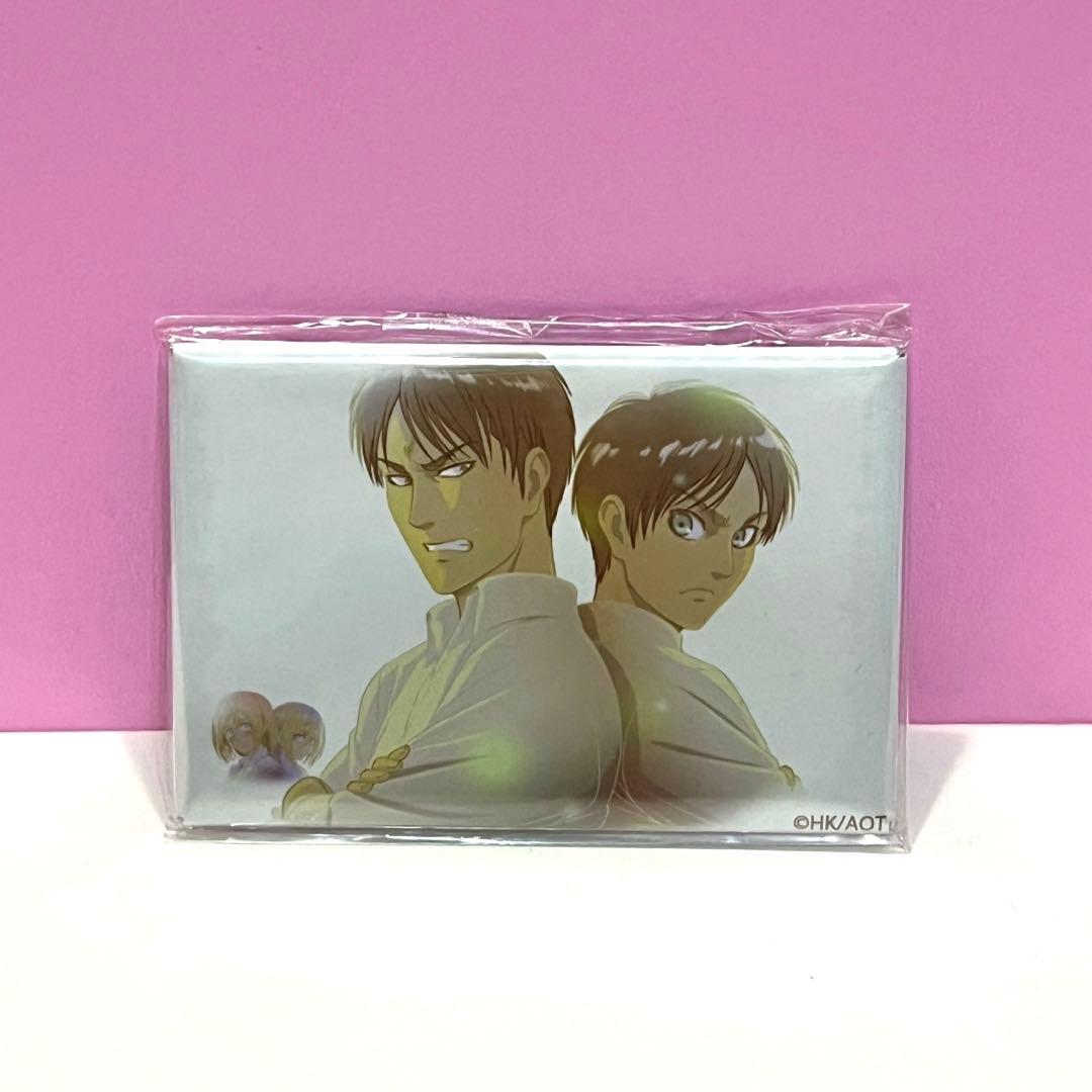 希少】進撃の巨人 WITSTUDIO スクエア缶バッジ エレン ジャン(変装