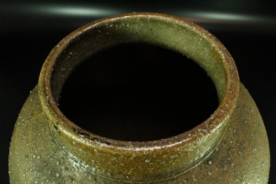 古い 信楽 茶壷 六古窯(K-XA845)