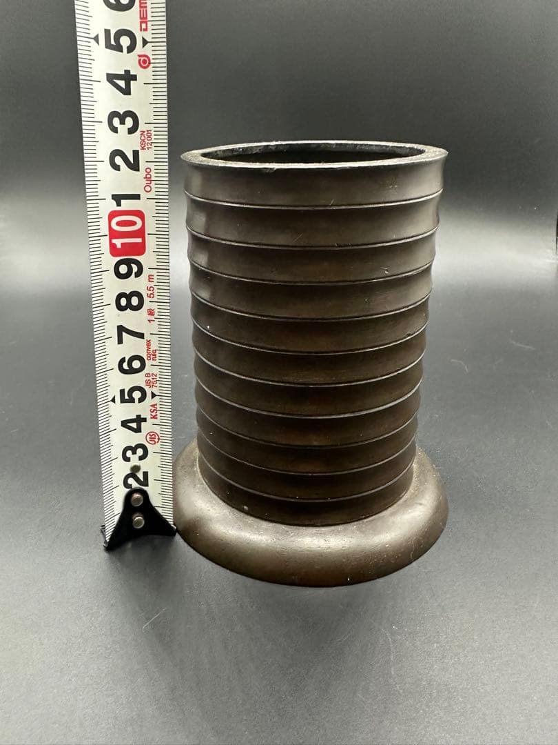 銅製 花生 筆入れ 江戸時代 金工 骨董 古美術