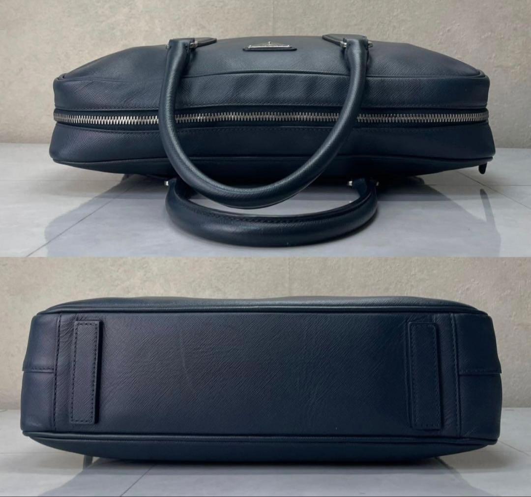 PRADA ビジネスバッグ プラダ 2way ネイビー