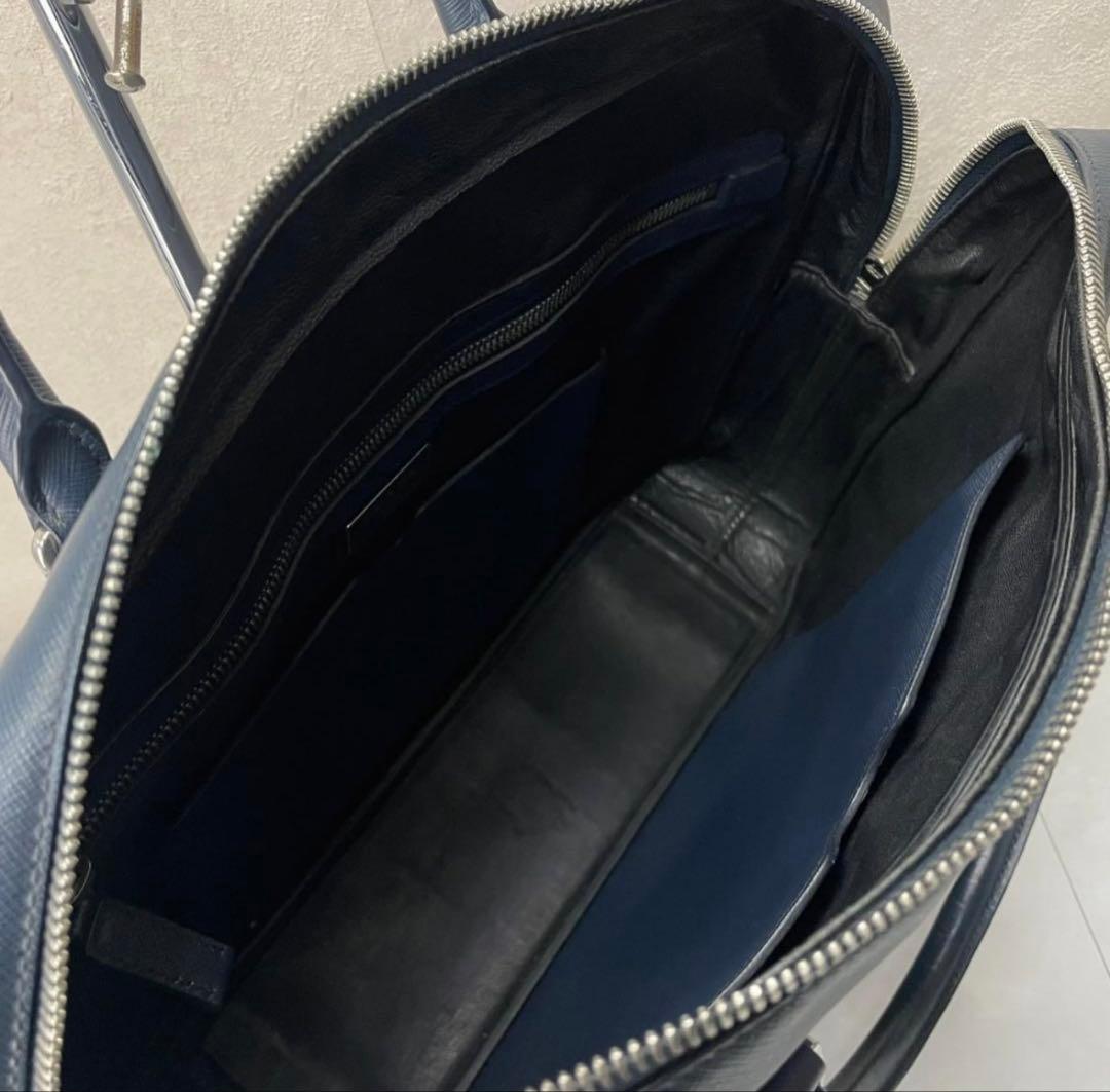 PRADA ビジネスバッグ プラダ 2way ネイビー