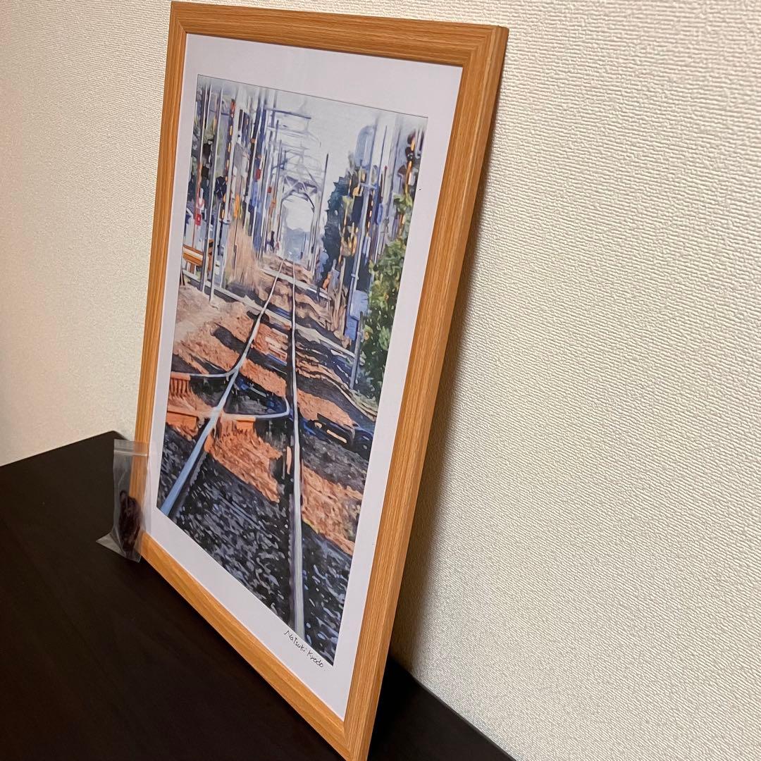 聖地巡礼絵画⑥ シン・エヴァンゲリオン「宇部新川駅」32.7㎝×45.0