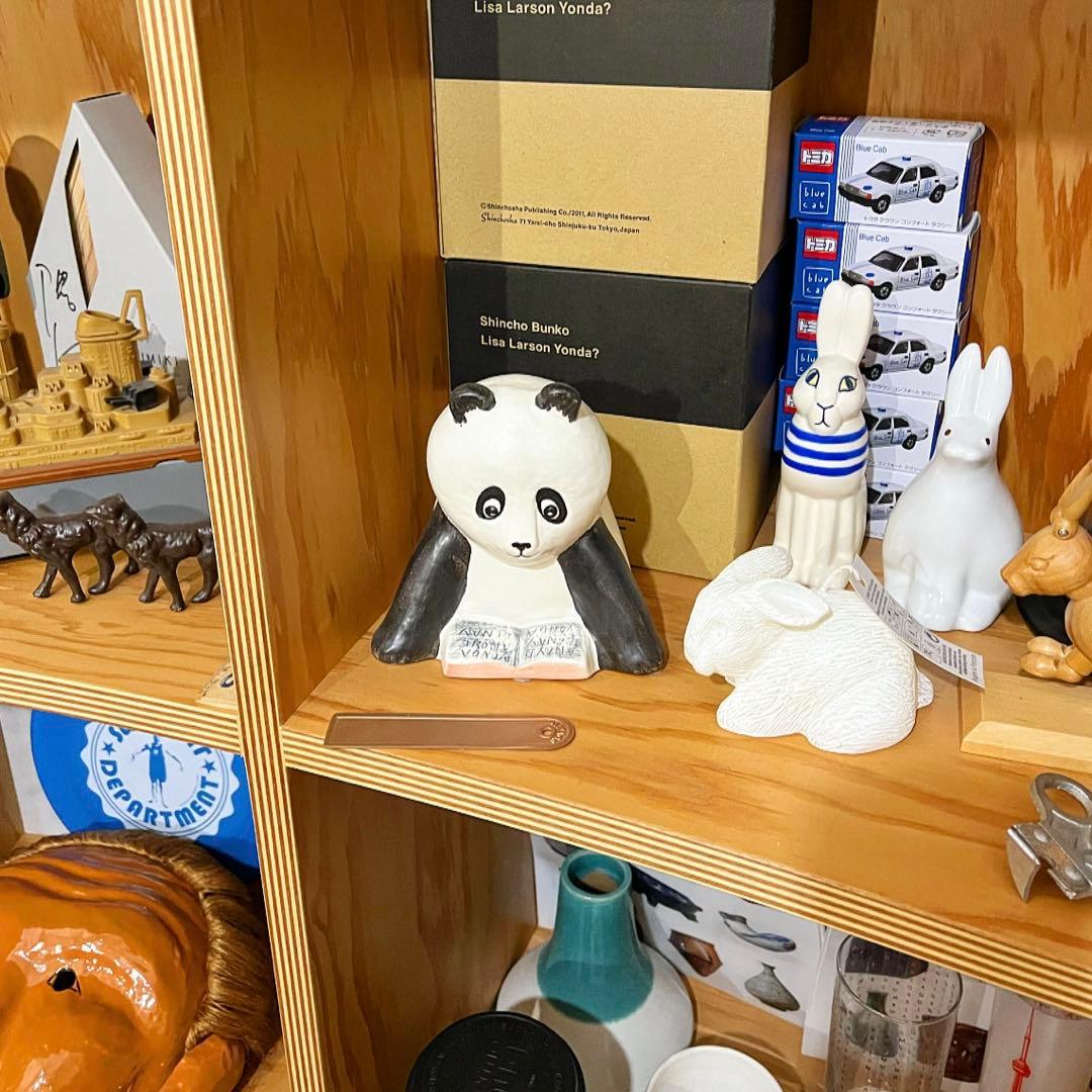 リサ・ラーソンLisaLarsonパンダyonda？新潮文庫非売品オブジェ元箱付