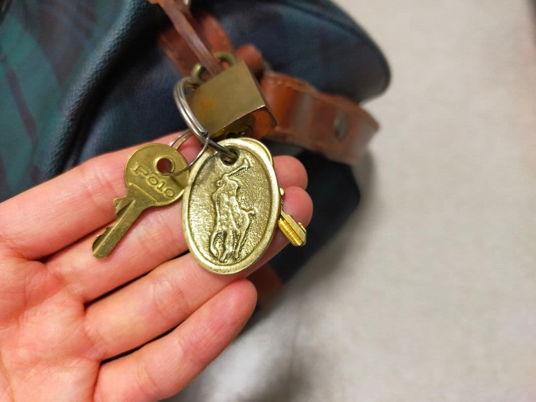 正規品】ポロラルフローレンボストンバッグ ブラシ 南京錠