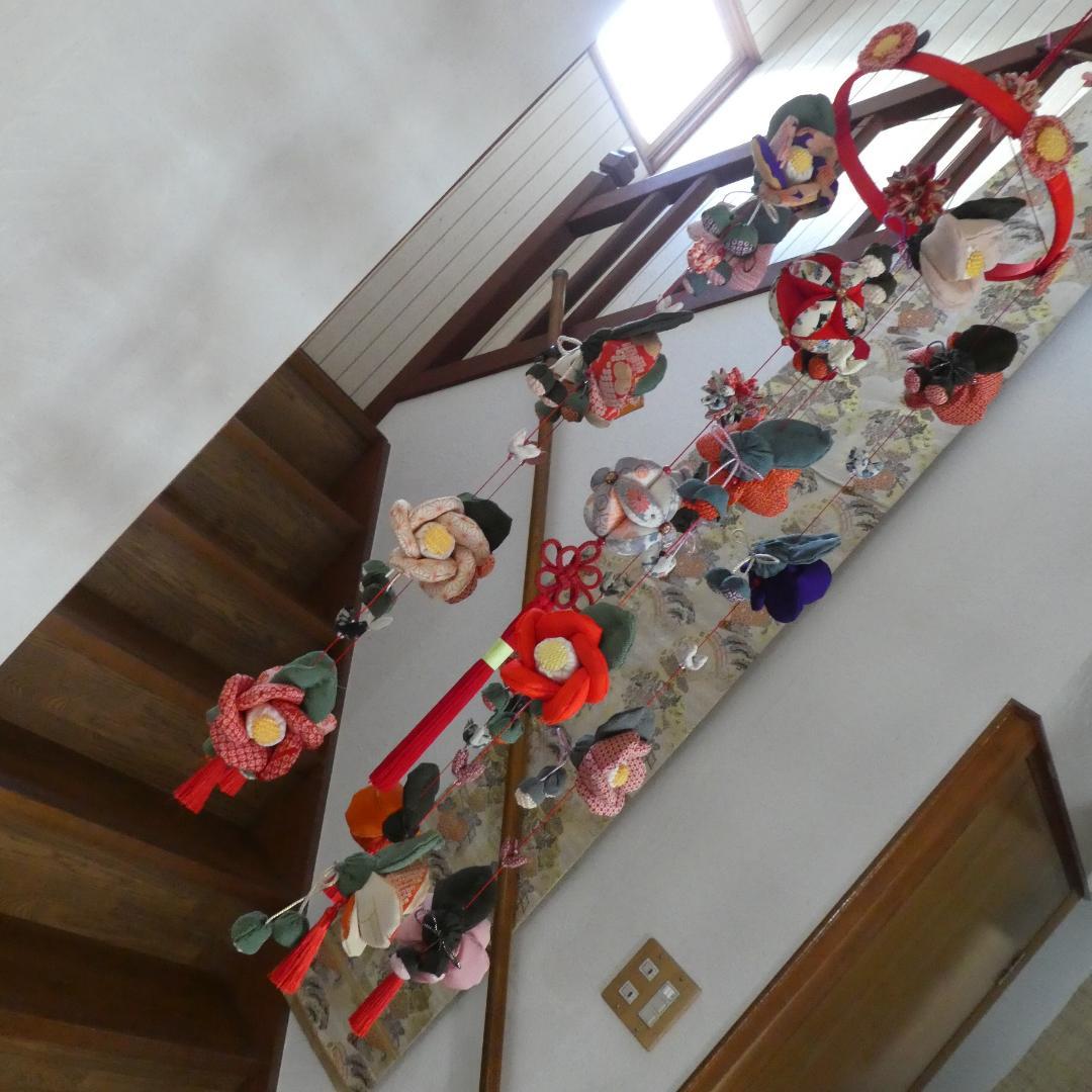 古布　正絹　吊るし雛　錦紗縮緬　アンティーク　疋田模様　さげもん　鬼しぼ