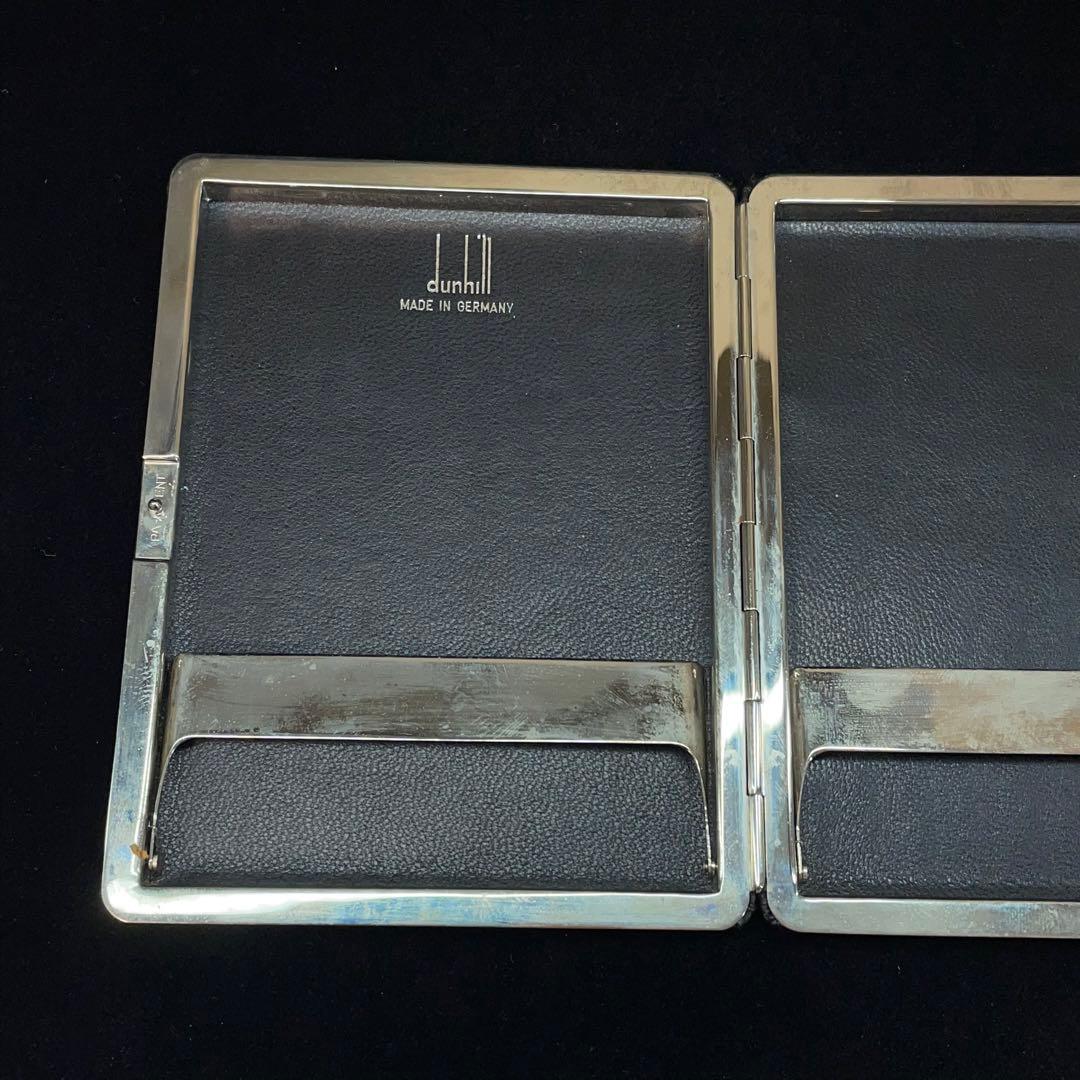 2849 ダンヒル タバコケース 小物入 二つ折 レザー メタル ヴィンテージ