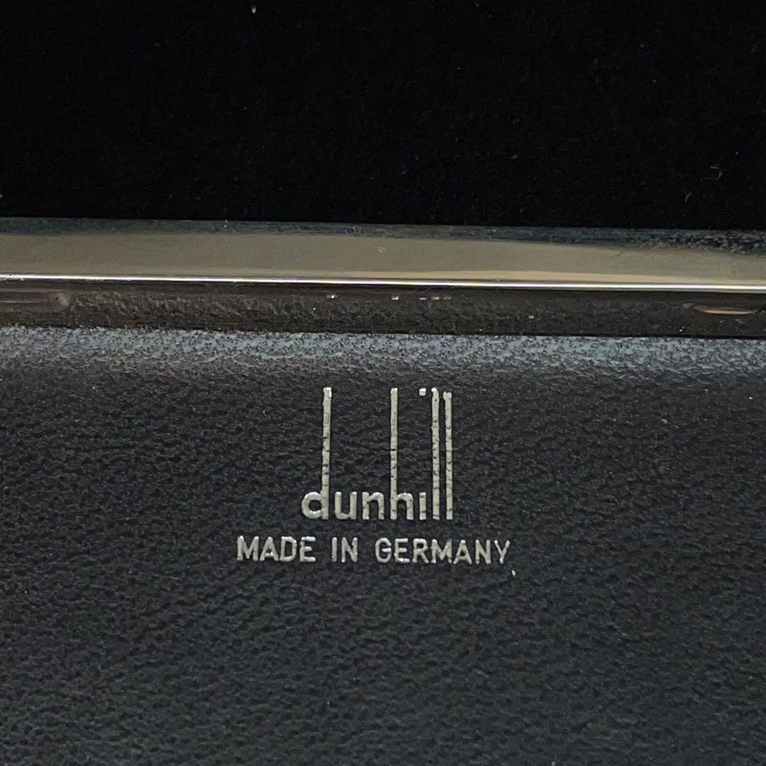 2849 ダンヒル タバコケース 小物入 二つ折 レザー メタル ヴィンテージ