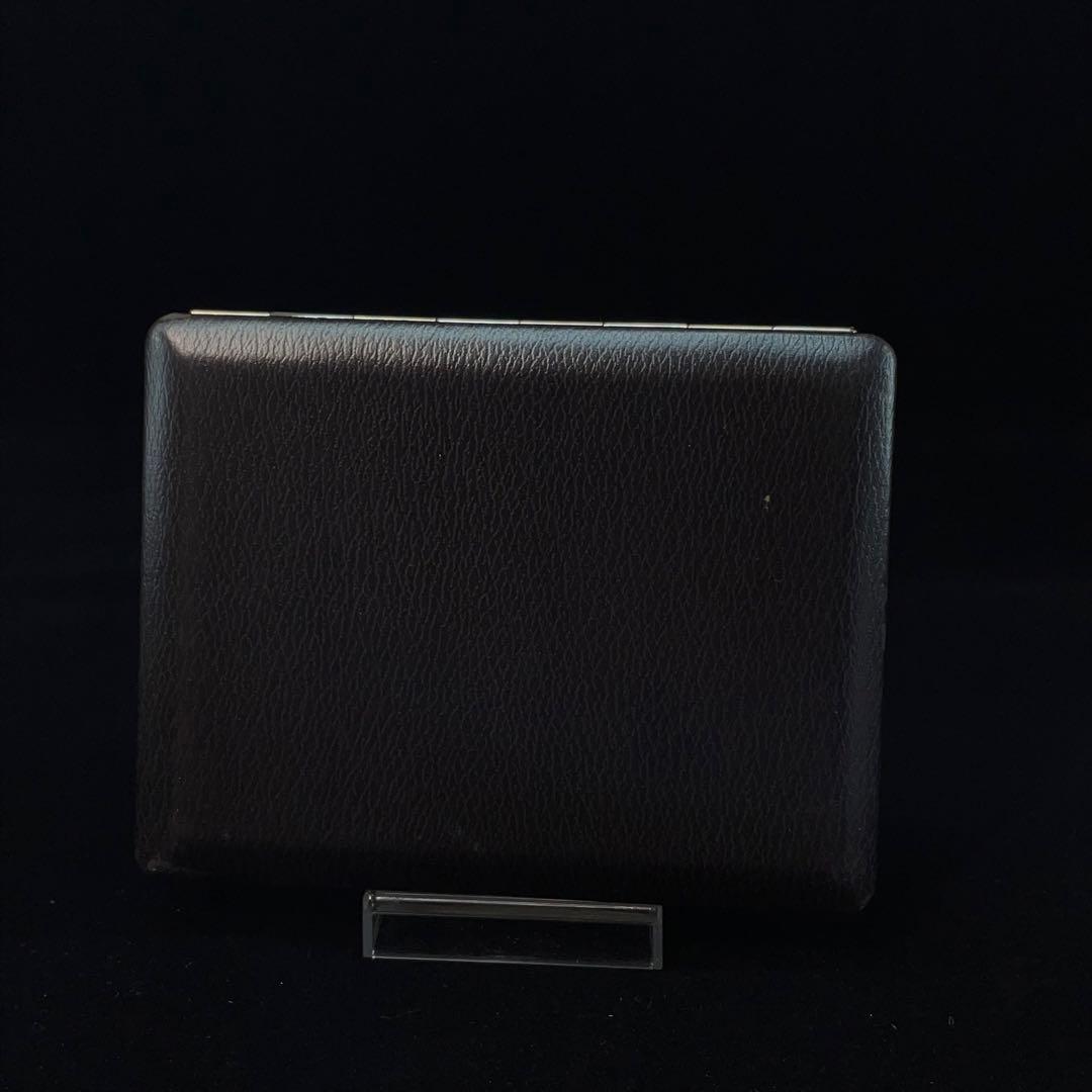2849 ダンヒル タバコケース 小物入 二つ折 レザー メタル ヴィンテージ