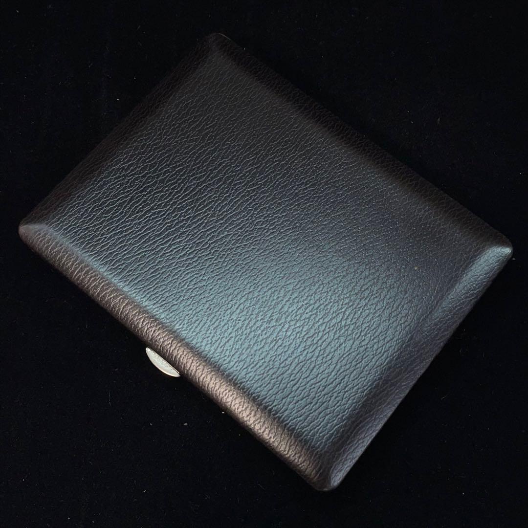 2849 ダンヒル タバコケース 小物入 二つ折 レザー メタル ヴィンテージ