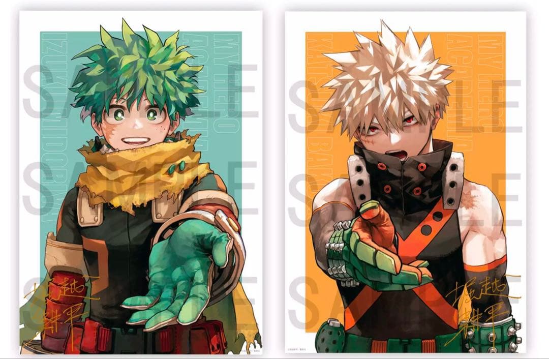 僕のヒーローアカデミア リッチポスター B2 緑谷出久 爆豪勝己