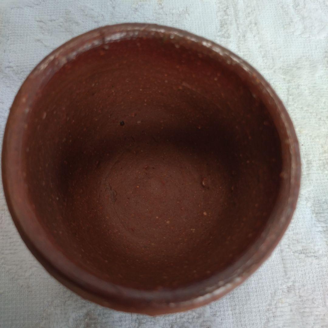 備前焼 森陶岳作 ぐい呑み 共箱共布有